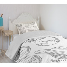 Solar System Mercury Bedspread Set