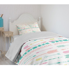 Pastel Boho Art Bedspread Set