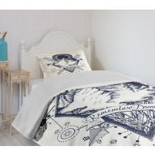 Boho Mountains Arrows Bedspread Set