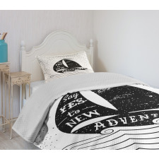 Small Boat Maritime Bedspread Set