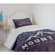 Dare to Explore Words Bedspread Set