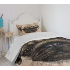 Pet Animal Art Design Dog Bedspread Set