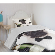 Celebration Dog Toasting Bedspread Set