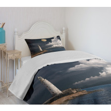 Old Lighthouse by Sea Bedspread Set