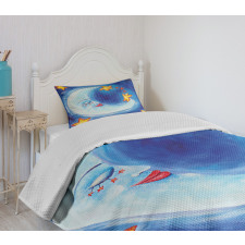 Cartoon Vibrant Star Dance Bedspread Set