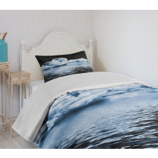 Moon Sets over Clouds Bedspread Set