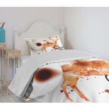 Deer Antlers Nature Bedspread Set