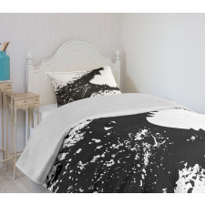 Monochrome Crocodile Bedspread Set