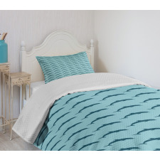 Marine Aquatic Fauna Bedspread Set