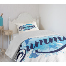 Vibrant Colored Fish Bedspread Set