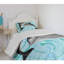 Nautical Life Theme Bedspread Set