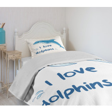 Cartoon Ocean Animals Bedspread Set