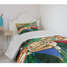 Garda Torbole Town Photo Bedspread Set