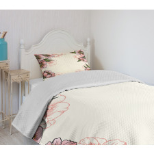 Botanical Spring Flowers Bedspread Set