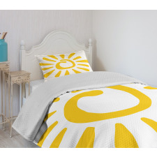 Doodle Sun Burst Summer Bedspread Set