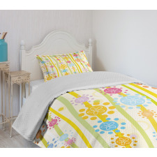 Colorful Cartoon Style Bedspread Set