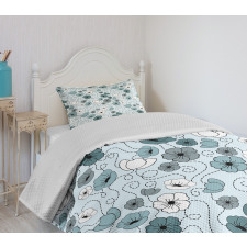 Doodle Floral Botany Bedspread Set