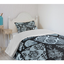 Modern Geometric Shapes Bedspread Set