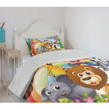 Animals at the Hilltop Bedspread Set