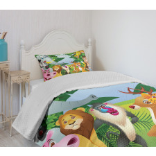 Safari Jungle Funny Bedspread Set