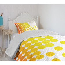 Ombre Dots Bedspread Set