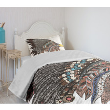 Tribal Feathered Hippie Bedspread Set