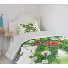 Spring Themed Alphabet Bedspread Set