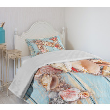 Ocean Seashells ABC Bedspread Set