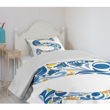 Old Fashion Typography Bedspread Set