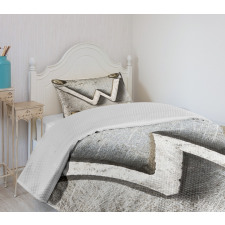 Uppercase W Industrial Bedspread Set