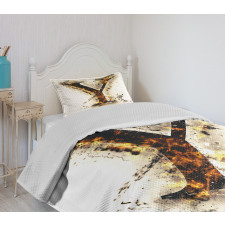 Burning Grunge Bedspread Set