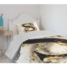 Uppercase S Fiery Hot Bedspread Set