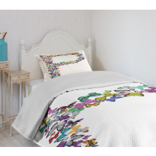 Animal World Alphabet Bedspread Set