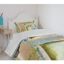 Worn Uppercase F Type Bedspread Set