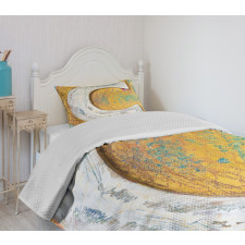 Old Look Letterpress Bedspread Set