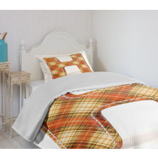 Retro Revival Typeset Bedspread Set