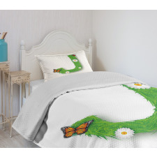 Vibrant Colors Flowers Bedspread Set