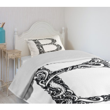 Abstract Swirls Design Bedspread Set