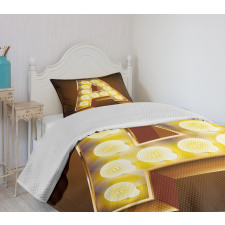 First Letter ABC Design Bedspread Set