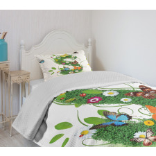 Healthy Green Leaves S Bedspread Set