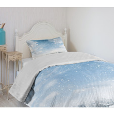 Snow Falling New York Bedspread Set