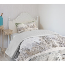 Wooden Surface Image Bedspread Set