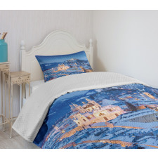 Historic City Salzburg Bedspread Set