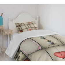 Hearts in Captivity Bedspread Set