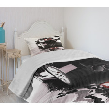 Modern Black Vehicle Style Bedspread Set