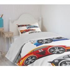 Formula Cars Technology Bedspread Set