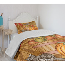 Rustic Barnyard Kitten Bedspread Set