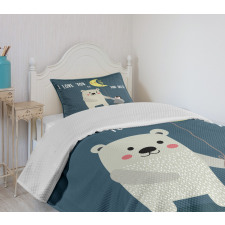 Teddy Bear Penguin Bedspread Set