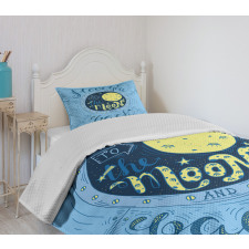 Astronomy Space Map Bedspread Set