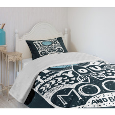 Space Galaxy Stars Bedspread Set